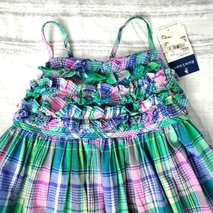 Ralph Lauren Plaid Sundress Blue Label